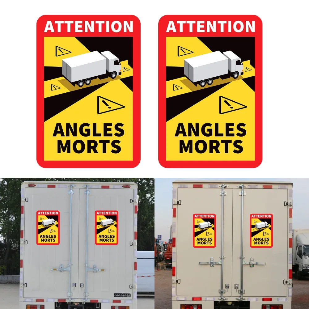 

Heavy Vehicle Blind Spot Reflective Sticker Truck Blind Spot Self-adhesive Paper Car Reminder Label Fun Warning Sticker