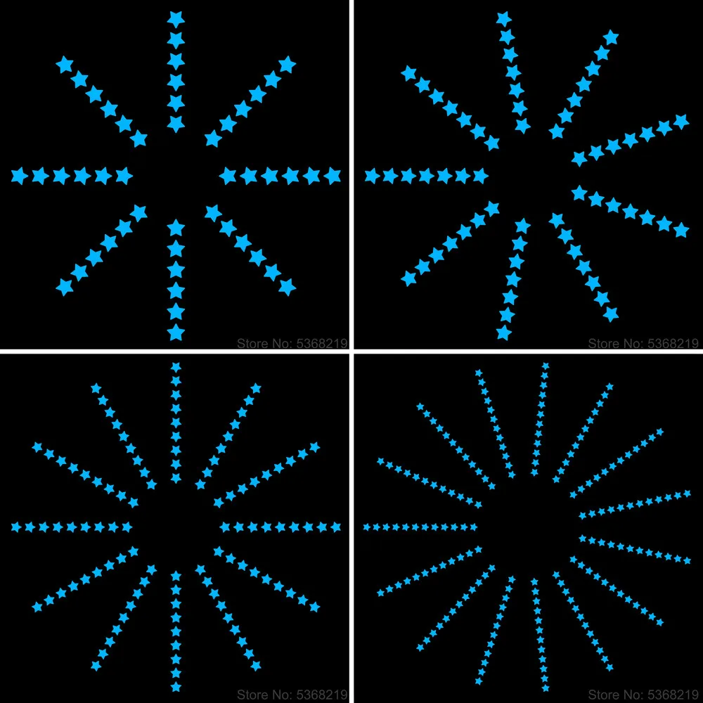 Наклейки на стену со светящимися звездами, светящаяся в темноте Луна/Сердце/круглая наклейка для детской комнаты, детской спальни, магазина, отеля,