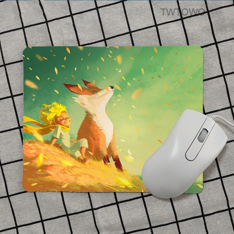 O Pequeno Príncipe e Fox Gaming Mouse Pad, Padrão de Design DIY, Alta Qualidade, Mais Vendidos, Atacado