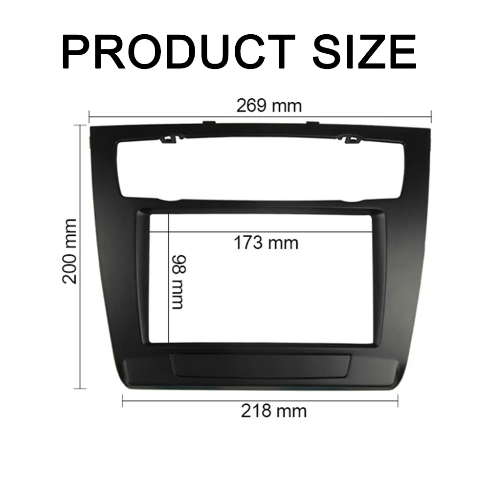 Double 2 Din Radio Fascia for BMW 1-Series E81 E82 E87 E88 CD DVD GPS Stereo Panel Dash Mounting Trim Kit Audio Frame Facia