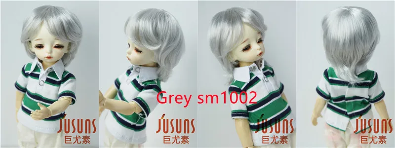 Doll Wigs JD075 1/6 1/8 1/4 1/3 Short Boyish Cupid Curls Synthetic Mohair BJD Wigs 5-6' 6-7' 7-8' 8-9' OB11 YOSD Doll Hair