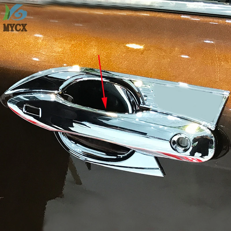 

Хром из углеродного волокна для Toyota Camry XV 70 2018 2019 2020 2021, умная дверная ручка, украшение, аксессуары для предотвращения столкновений из АБС-пластика