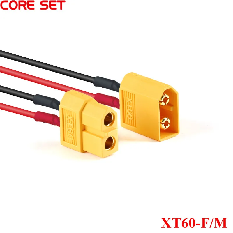 XT60 Female Male Connector With 10CM 14AWG Silicone Wire for Rc Drone Car Boat Rc Lipo battery