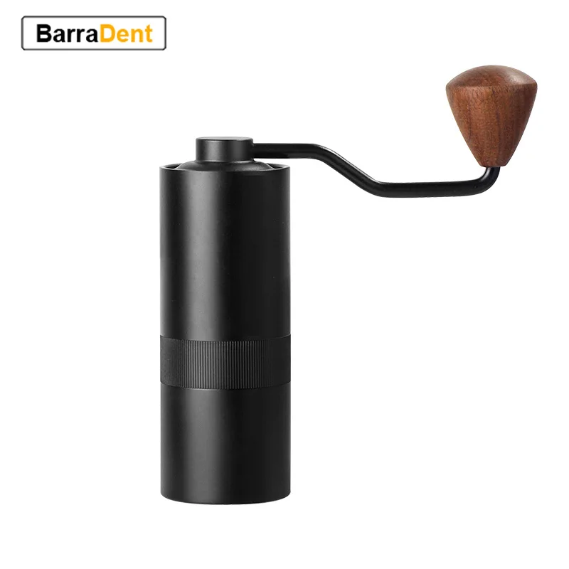 

Chestnut High Quality Aluminum Manual Coffee Grinder Stainless steel Burr Mini Coffee Milling Real Capaicty 15g coffee Bean