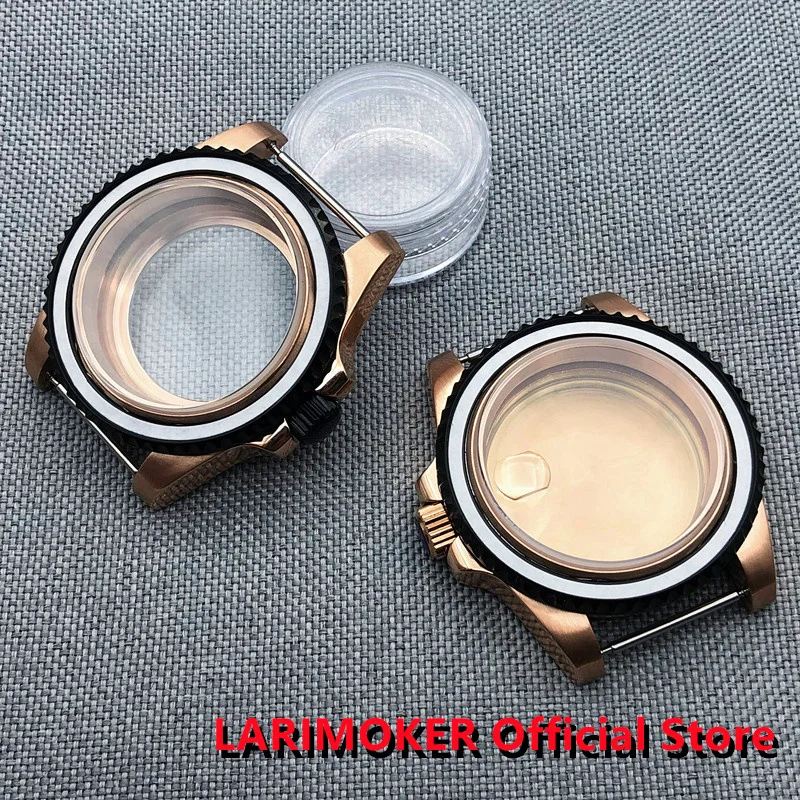 LARIMOKER New 40mm Mechanical Watches Case Aapphire Glass fit NH35 NH36 ETA2824 PT5000 Seagull ST2130 Movement