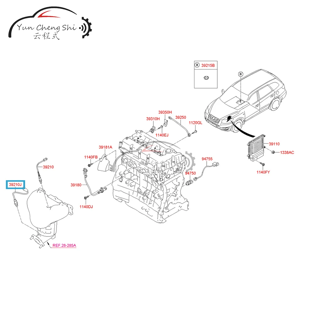 Oxygen sensor 39210-2G200 392102G200 suitable For modern Santa Fe Sonata 09-14 Optima Sportage 234-4238