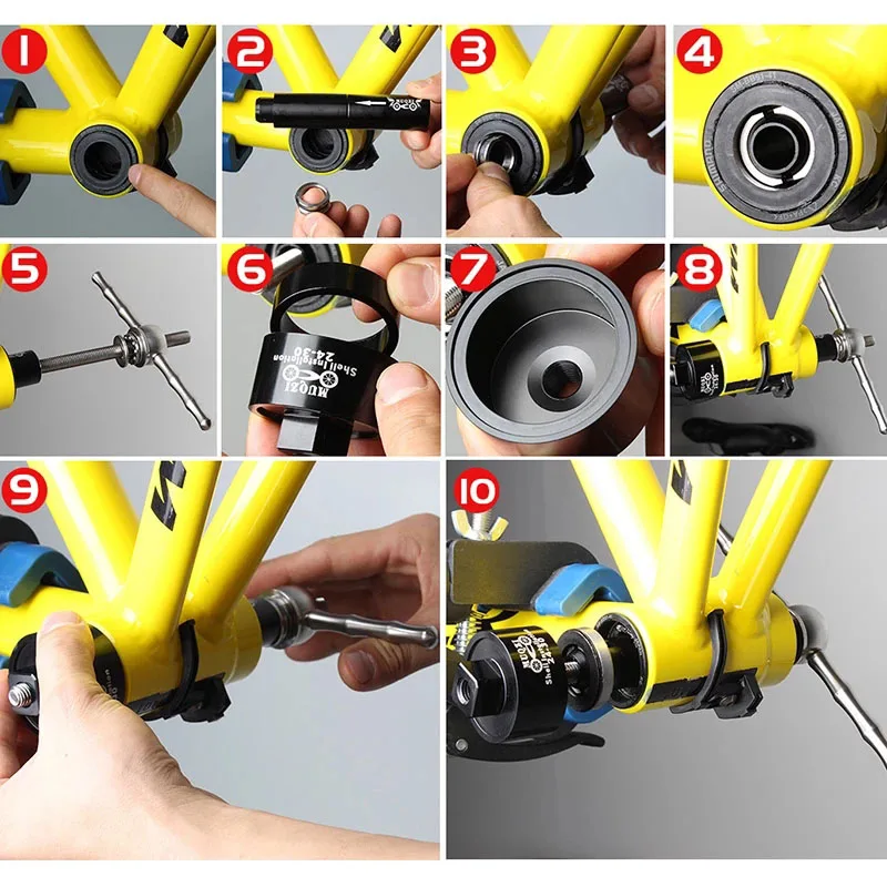 MUQZI MTB Bike Bottom Bracket Install Removal Tools for BB86 BB30 BB92 PF30 MTB Road Bicycle Bearing Repair Press Equipment Kit