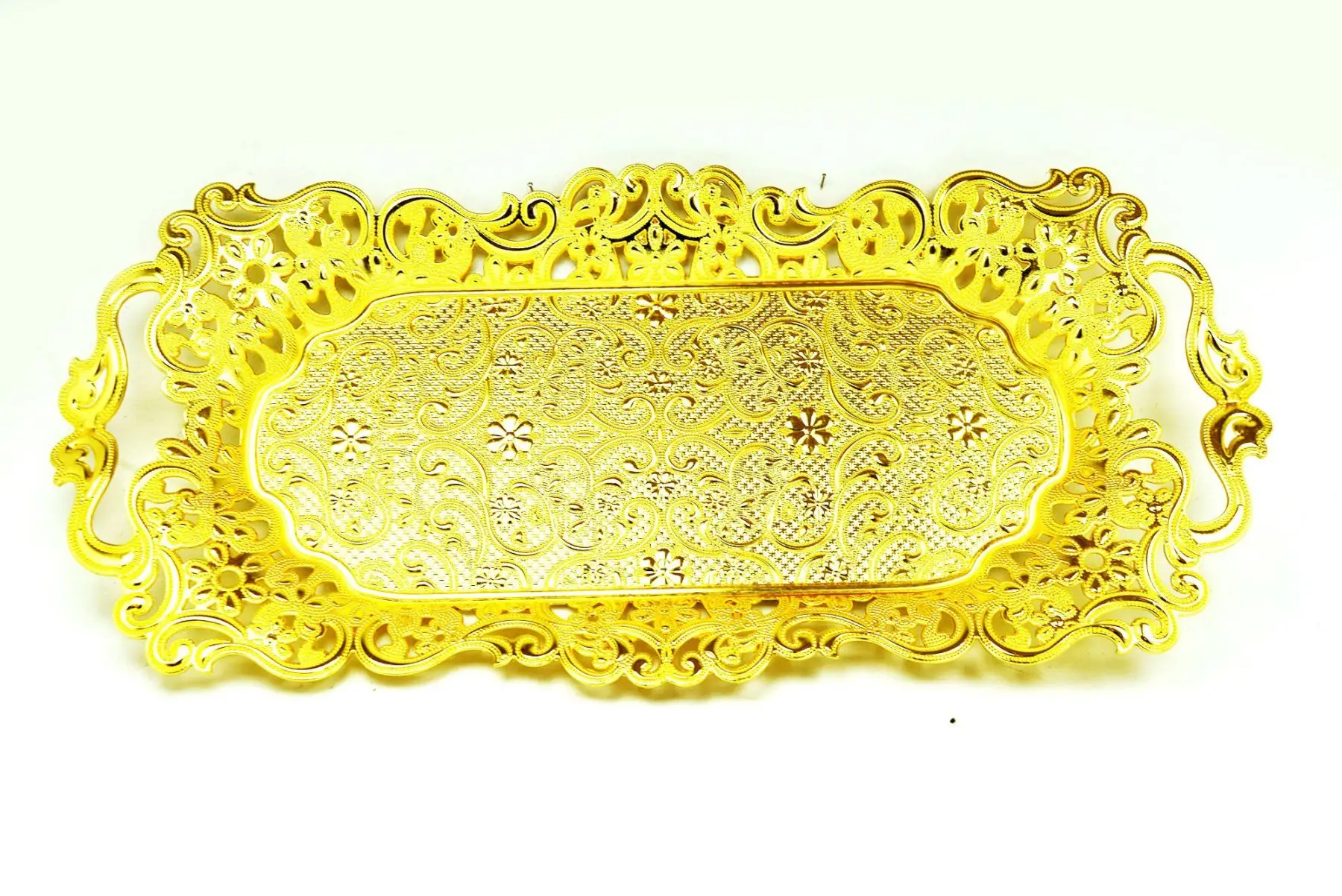 DOLBOVI Pysco py8799 Casting Decorative Gold Embroidered tray Object tray поднос plateau de service