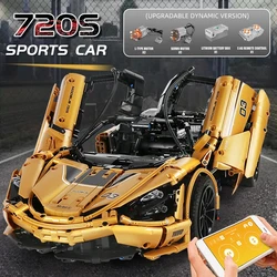 In Stock-MOULD KING MOC High-Tech Serie P1 720S Racing Car Model Building Blocks Bricks Children Toys 13145 Kids Gifts