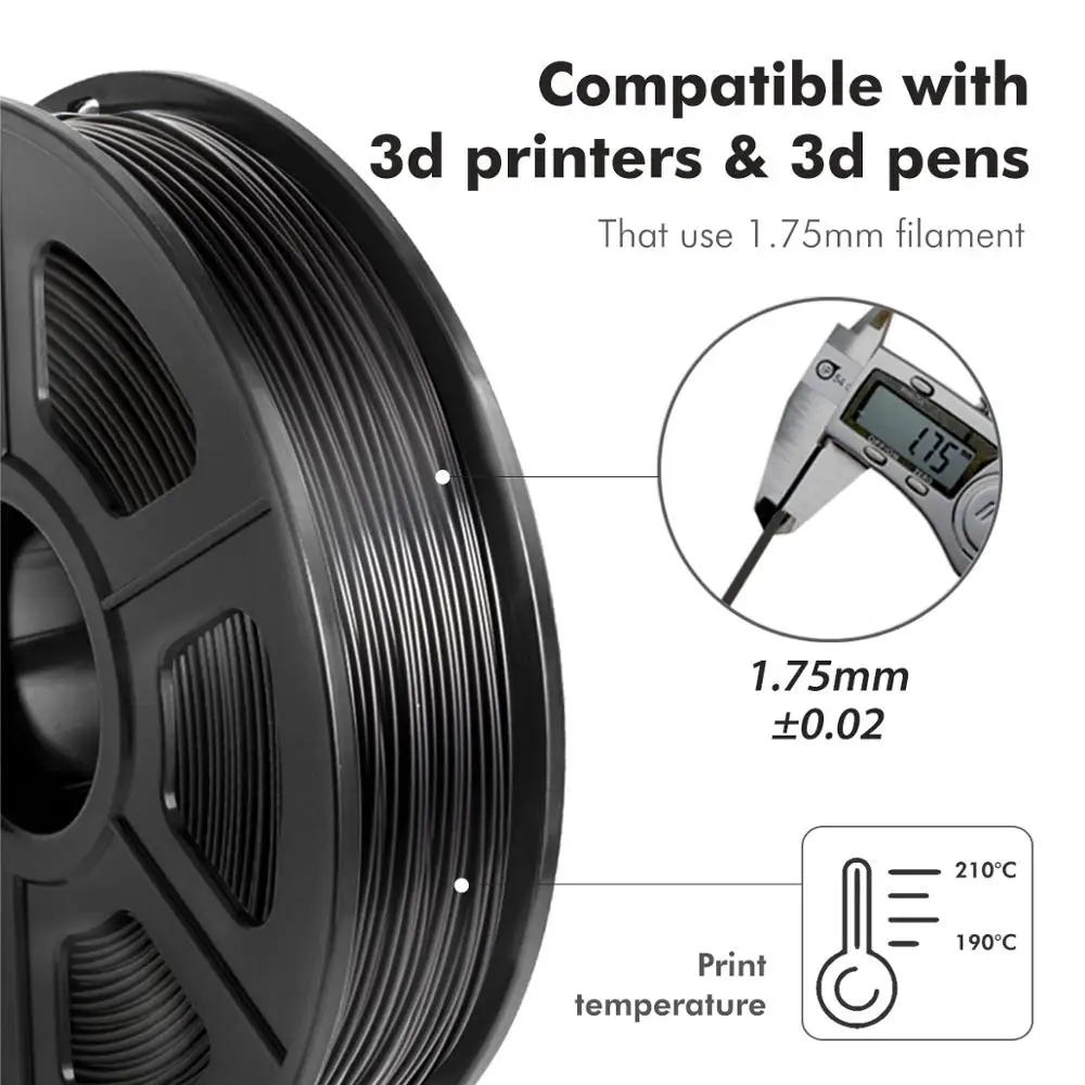 SUNLU TPU 0.5kg Flexible Filament with full color 1.75mm for Flexible DIY gift or model printing ship with 5 pieces