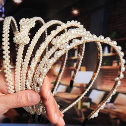 Luxury Simulated Pearl Headband for Women Bow Head Hoops Girls Hair Accessories Fashion Jewelry accesorios Hairbands 2020