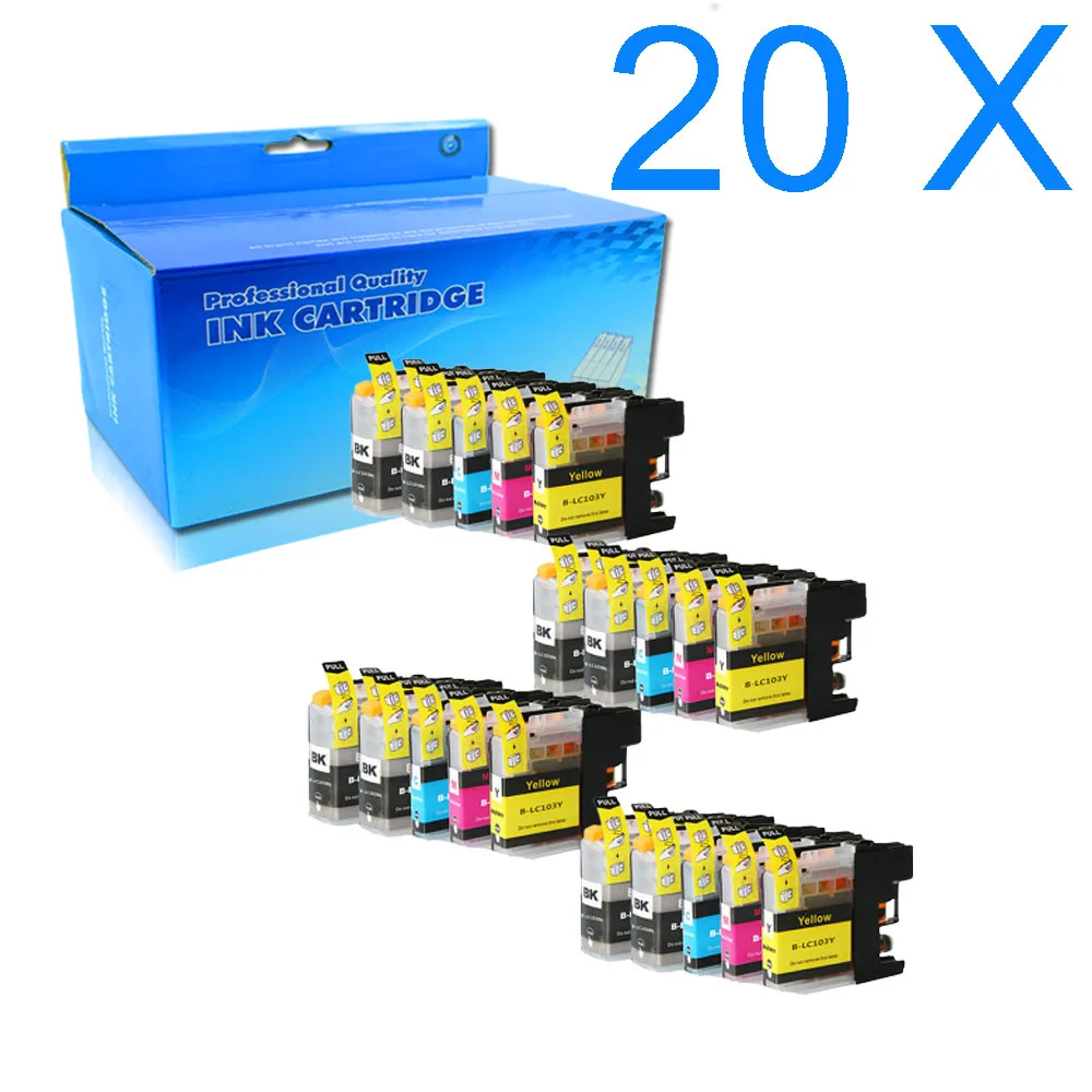 

20 Pack Compatible Ink Cartridge for Brother LC103XL LC103 XL LC 103 for Brother MFC-J870DW MFCJ6920DW MFCJ4510DW MFCJ875DW