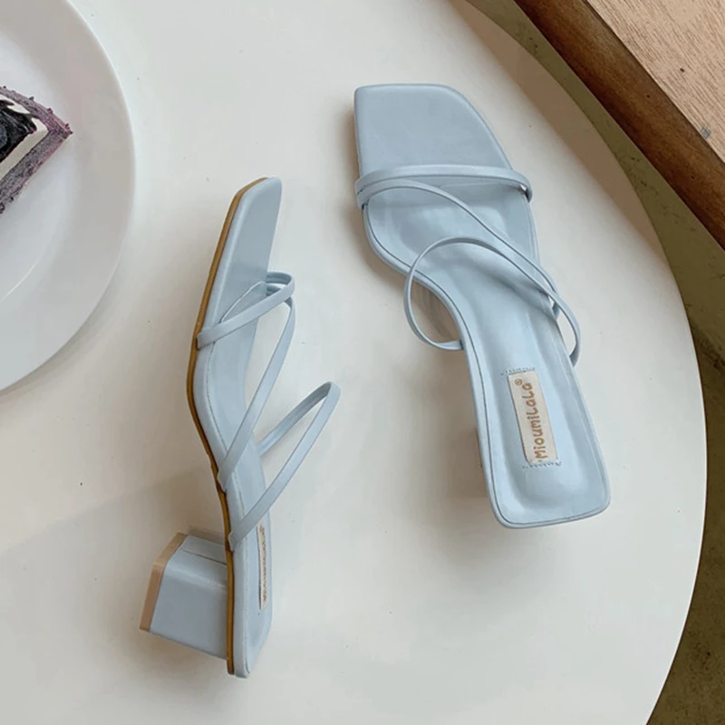 New Woman Summer Sandals Flat Shoes Lace Up Women Beach Slides Footwear Flip Flops Open Toe Sandals Sandalias Mujer