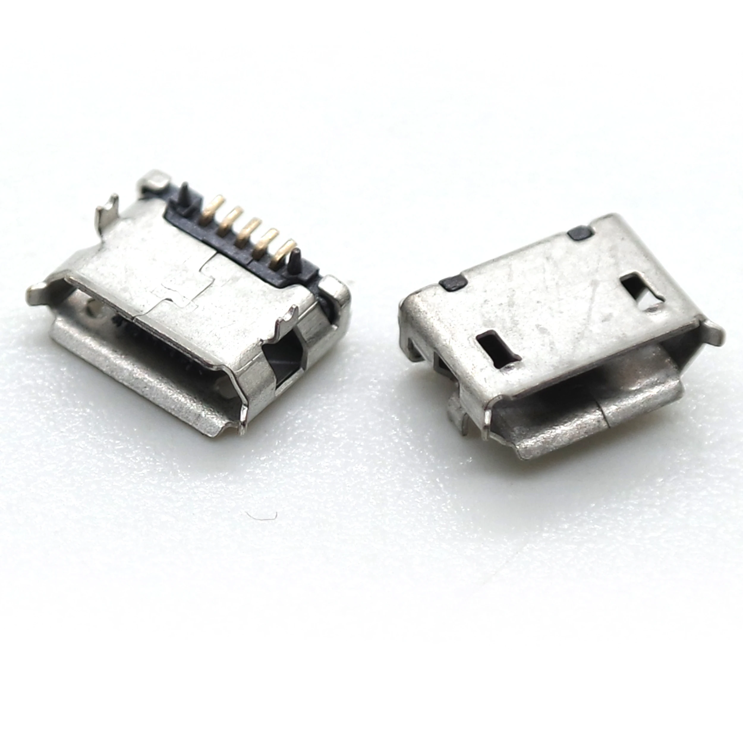10pcs Micro USB 5P Type B Female Jack Socket SMD Surface Mount 5 Pin PCB Charging Data Connector for Android Phone Power Bank