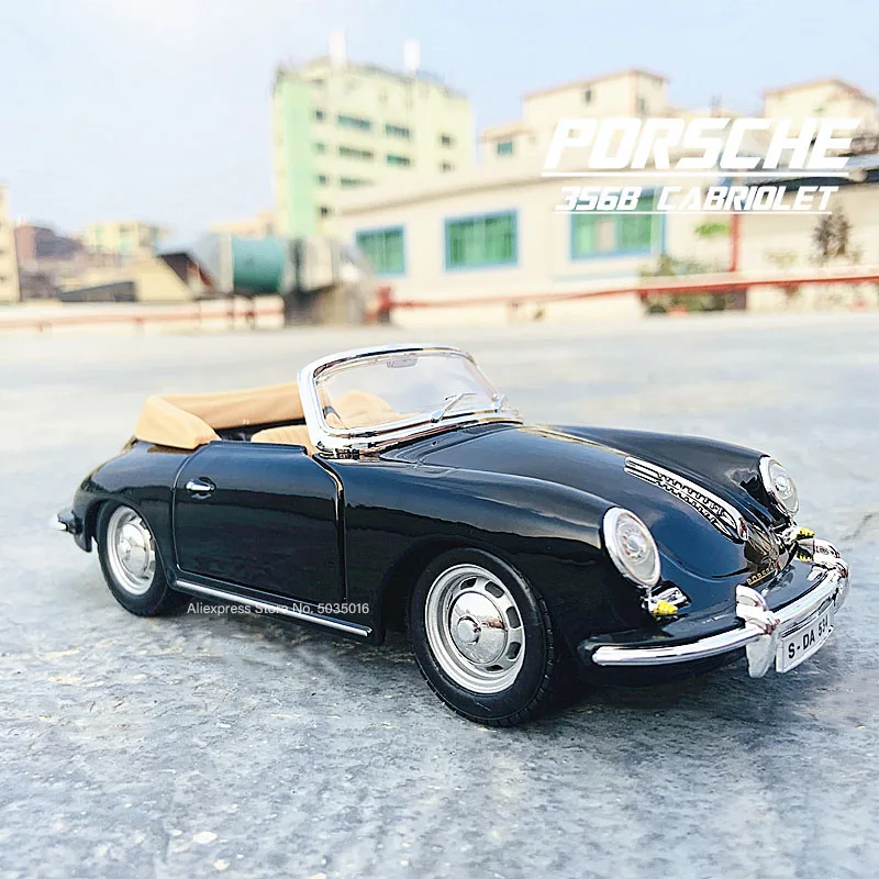 ブラーゴ-ポルシェ1961/356b,1:24合金車モデル,シミュレーション,工芸品,装飾コレクション,おもちゃ,ツール,ギフト