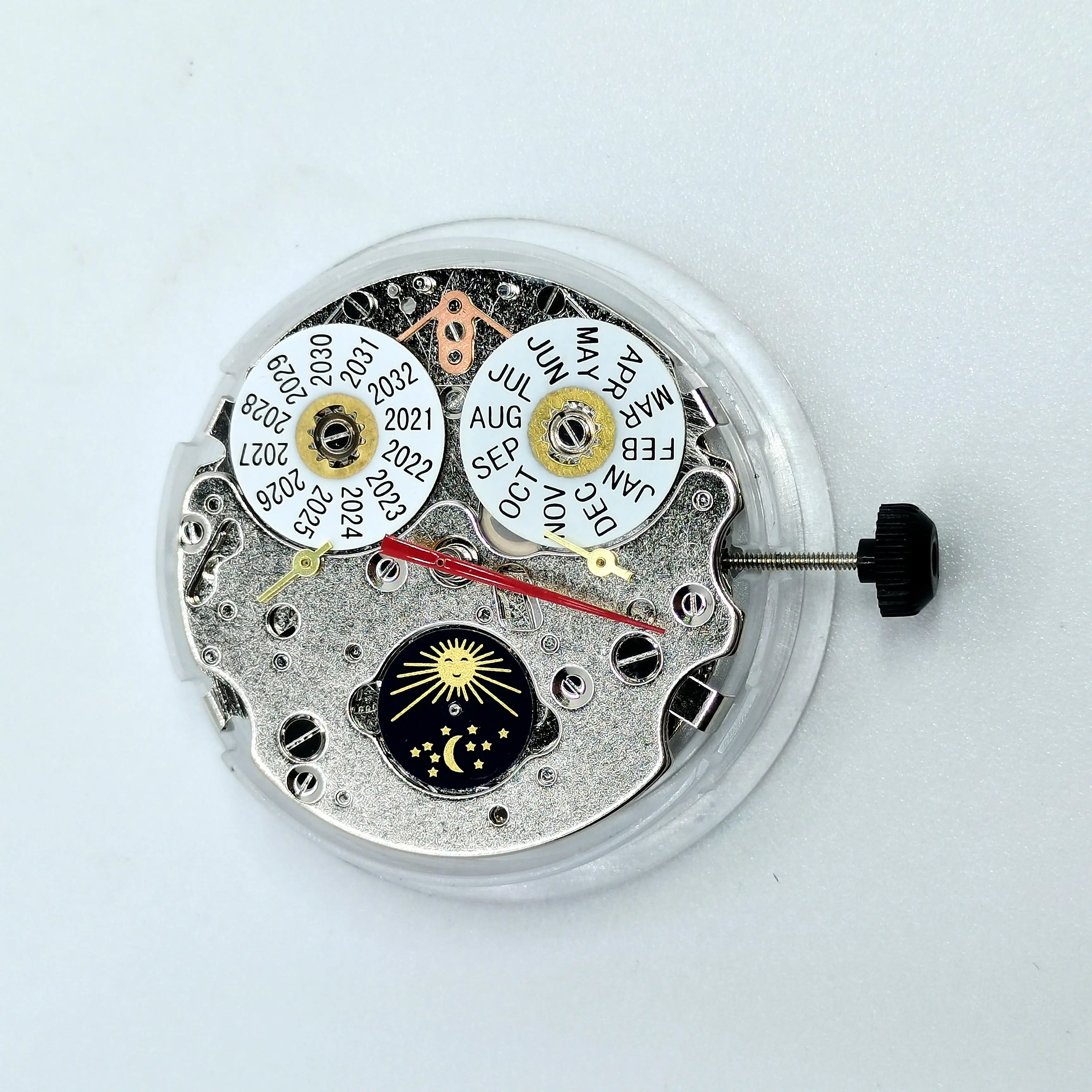 Seagull ST 1655 Year And Month Calendar Display Automatic Movement 21 Jewels White Date 3H Mechanical Watch Movement