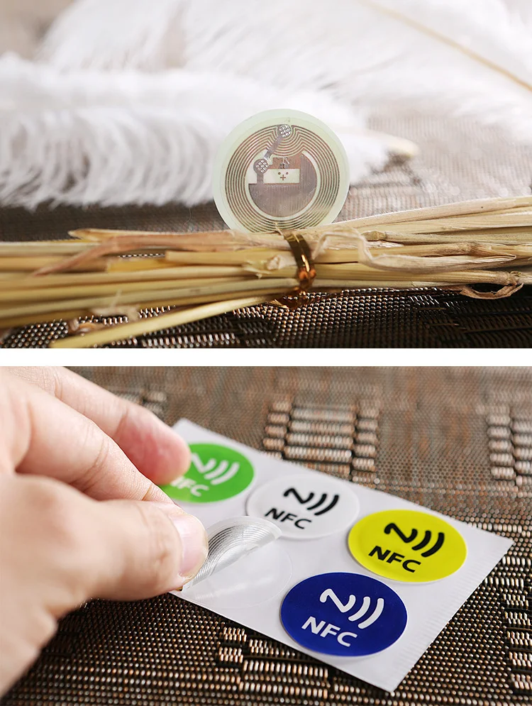 Nfc Sticker * 6 Stuks One Touch, Multi-Screen Collaborative Zelfklevende Patch, mobiele Telefoon Elektronische Label Smart