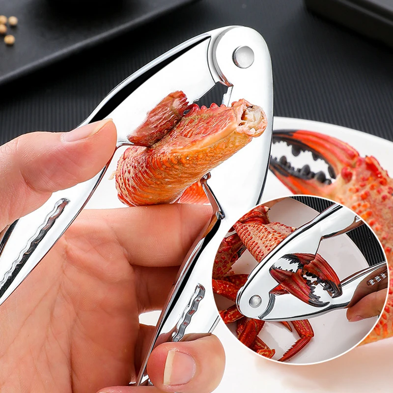 Stainless Steel Crab Tool Set Crab Peel Shrimp Tool Lobster Clamp Pliers Clip Pick Set Seafood Tools