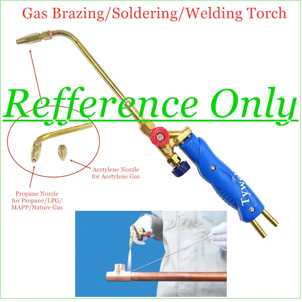 5pcs H01-2 Gas Brazing Torch Nozzle Oxygen Propane Acetylene Liquified Gas for Steel Copper Aluminum Solder Welding Torch