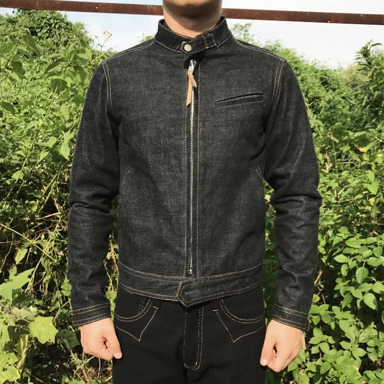 20W18 Asian Size Indigo Selvage Washed Vintage Hand-Made Top Quality Super 14.5oz Japan Denim Jacket