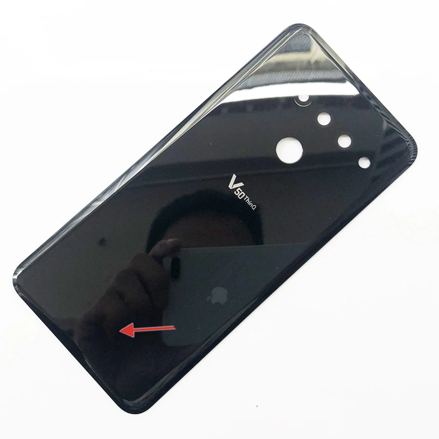 100% A+++ Glass Battery Cover For LG V50 ThinQ 5G V50+ V500 V450 Battery Door Back Glass Housing Cover Repair Parts+Adhesive