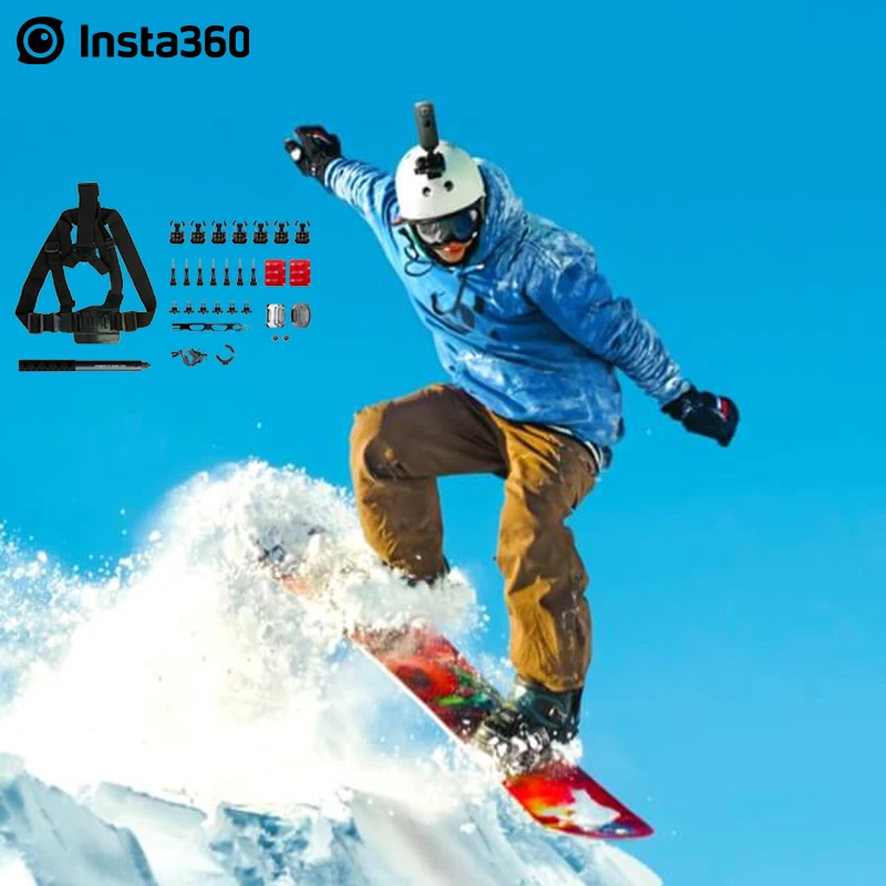 Insta360 X4 Ski Sports Accessories Snow Bundle Skiing Snowboarding For Insta 360 X3 / ONE X2 / ONE R / ONE X