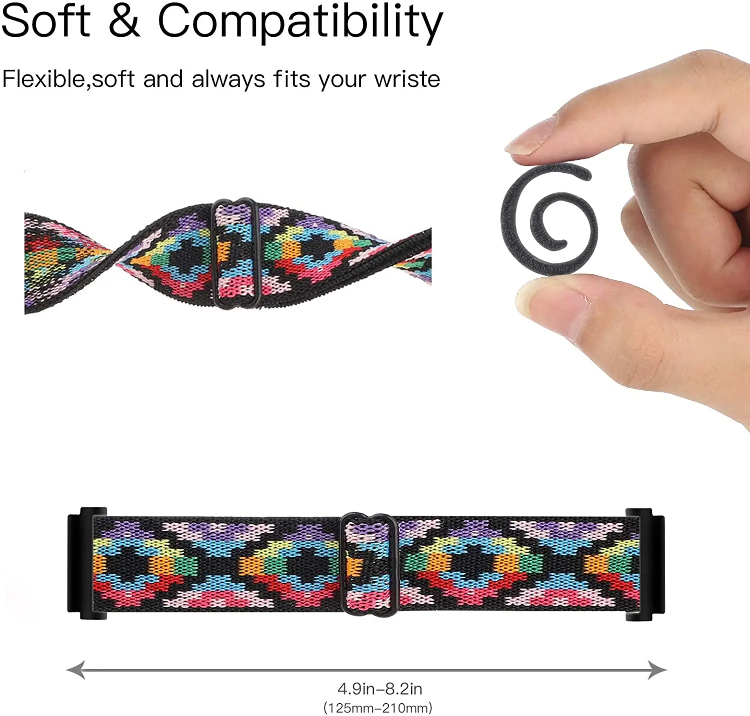 Ремешок нейлоновый для Samsung Galaxy watch 4/Classic/3/Active 2/46 мм/42 мм/Gear S3, регулируемый браслет для Huawei GT/2/Pro, 20 мм/22 мм