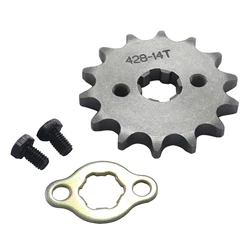 428 Chain 14T 17mm 20mm Front Engine Sprocket For 50cc to 125cc Dirt Bike ATV Go Kart Quad Pitbike Buggy Motorcycle