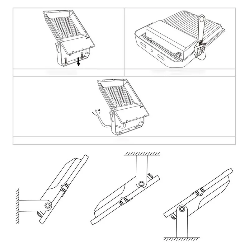 220V Ultra thin 10W 20W 30W 50W 100W 150W Led floodlight zimny biały/ciepły biały reflektory IP66 oświetlenie zewnętrzne street square