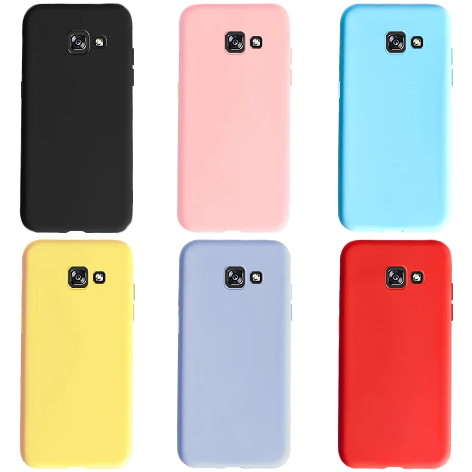 For Samsung Galaxy A5 2017 2016 A520 A510 F Case Silicone Cover 5.2\'\' Cute Slim Matte Case For Samsung A 5 2017 2016 A 520 510 F