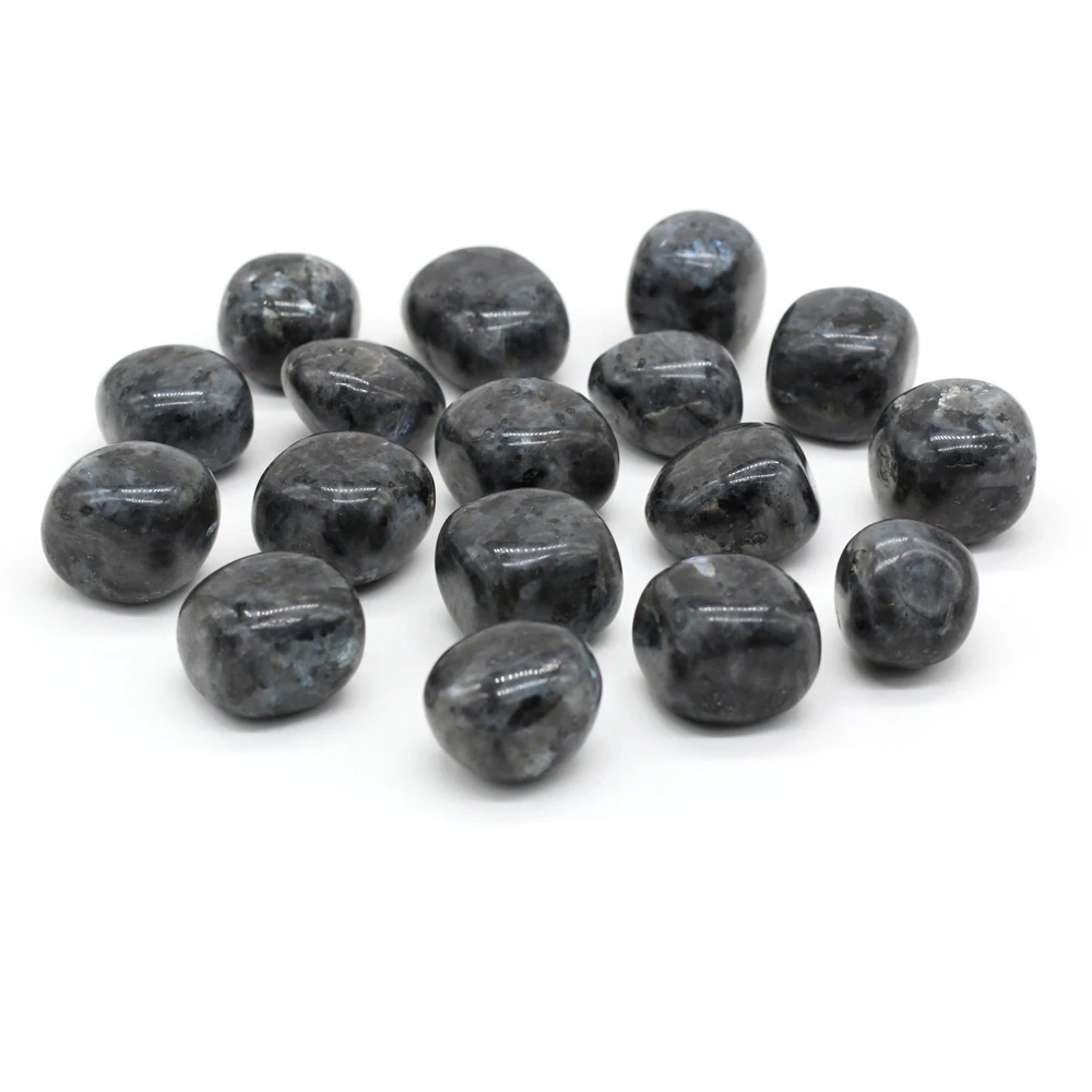 Natural Stone Beads Black Labradorite Healing Mineral Specimen Irregular Crystal Polished Gemstones Ornament Aquarium Home Decor