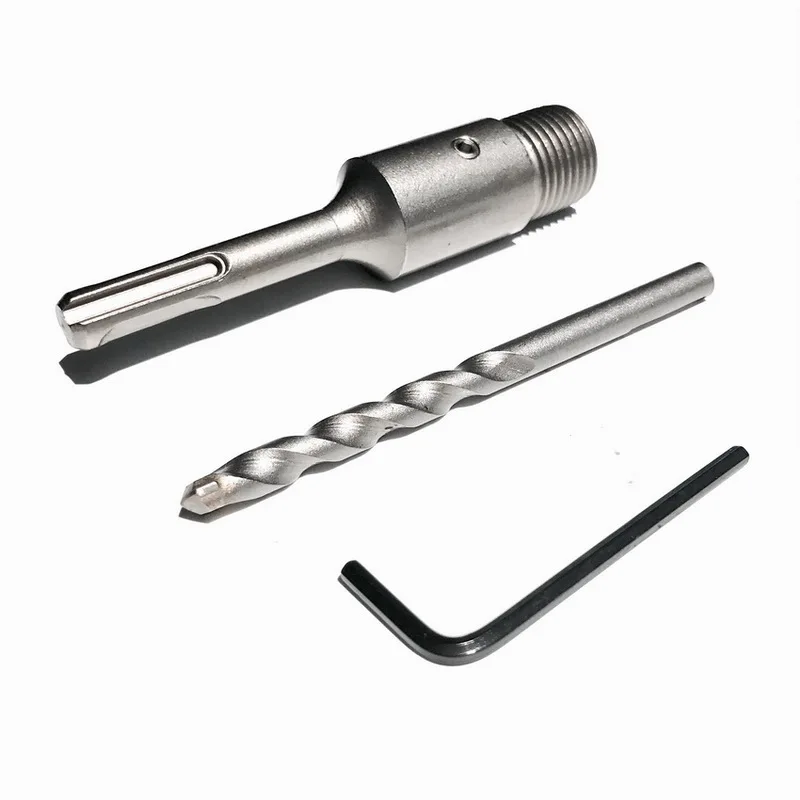 1PC 110mm extension rod adapter from M22 to SDS plus/four hollow Square shank for match electric hammer TCT tipped wall hole saw