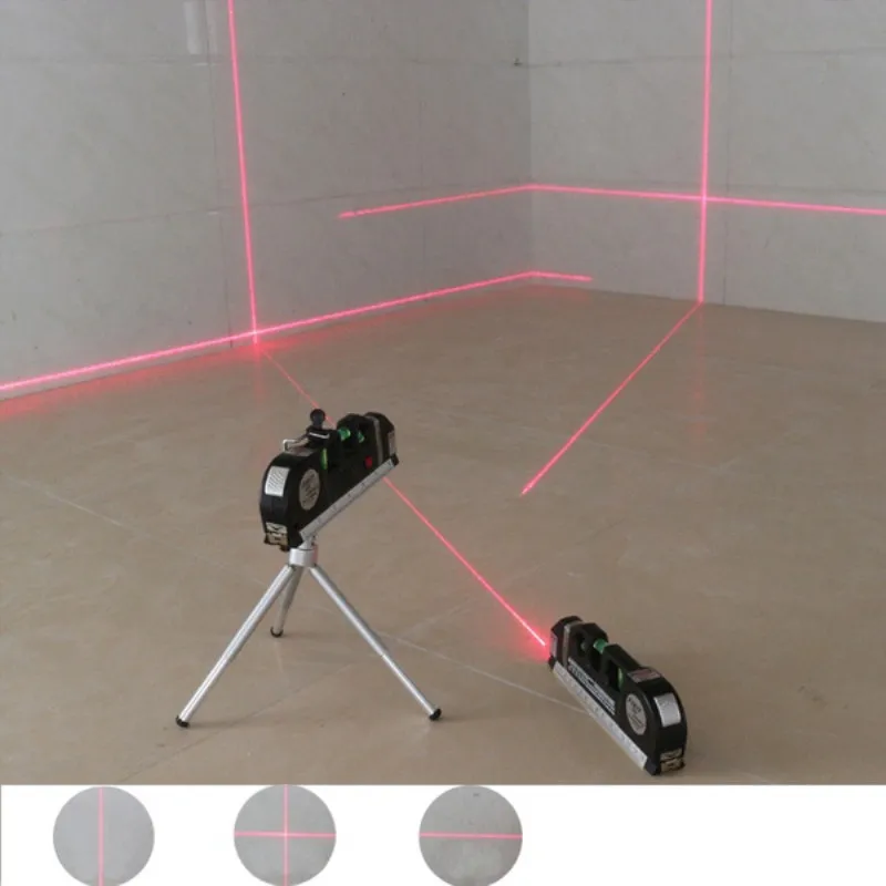 Imagem -06 - Medida de Nível do Laser Multiúso Padrão e as Normas Métricas Medida Vertical Preto Multiúso 8ft