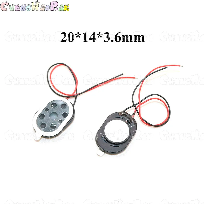 1piece Oval Round Loudspeaker 13 15 16 17 18 20 23 26mm 28 30 mm Buzzer Ringer Sound Speaker Replacement Cell Phone w/ Two Lines