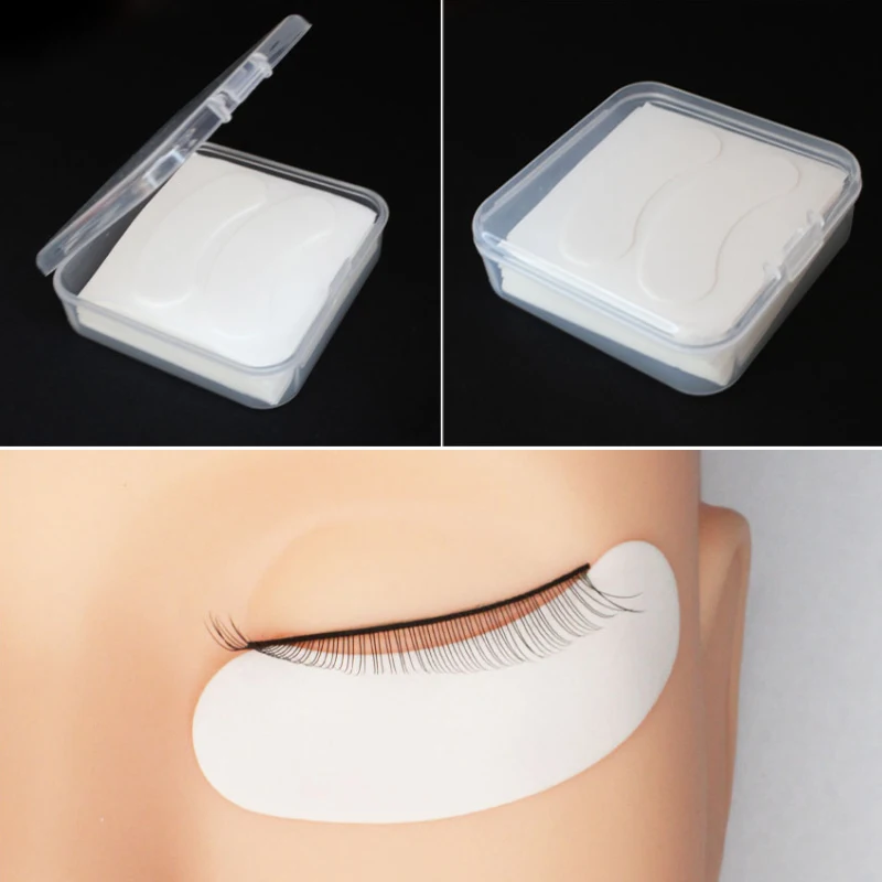 YGirlash 50 Pcs Micro  Foam Eyepad Painless Lash Patches Easy Remove Lashes Tape Makeup Stickers Under Eyelash Pad Patch