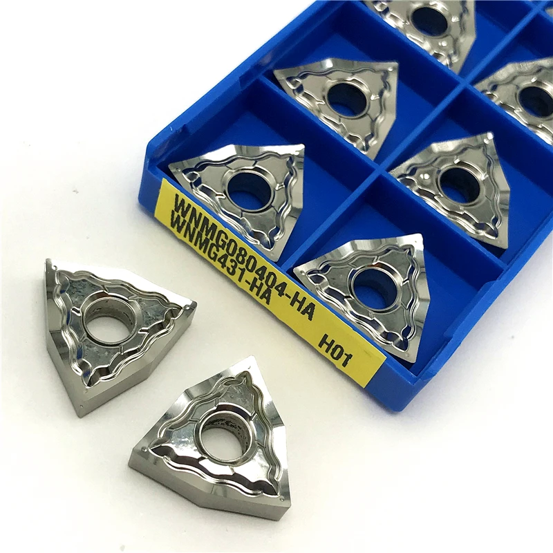 WNMG080402 HA H01carbide inserts External round turning tool for aluminum CNC turning insert Cutting tool
