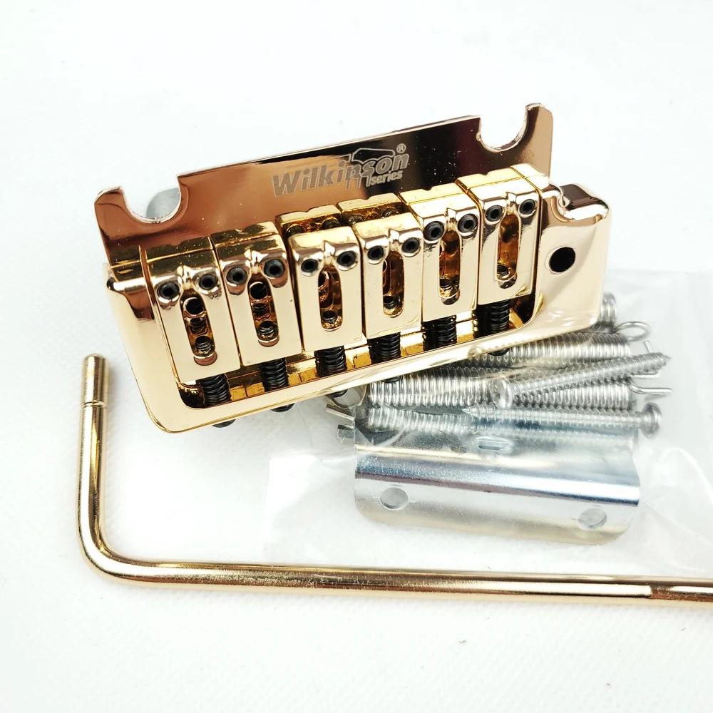 Wilkinson 2 post point Golden Gold Double swing Electric Guitar Tremolo System Bridge for ST and suhr guitar WOV08