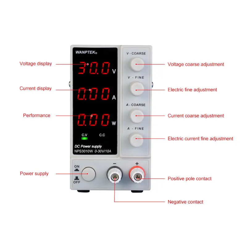 DC Laboratory 30V 10A mini switching regulated lab adjustable dc power supply with Stabilizer power display 60V 5A Bench power