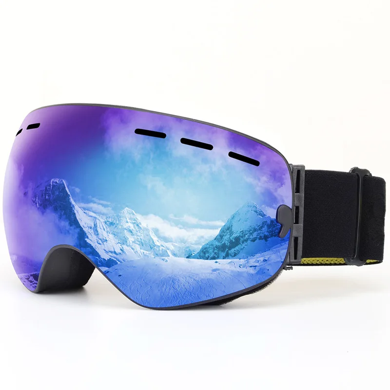 Unisex Winter Sports Skiing Eyewear Outdoor Windproof Anti-fog Ski Snowboard Glasses Spherical Big Vision Snowmobile Goggles