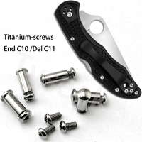 Full Set Stainless Steel Folding Knife Spindle Screw for C10/C11 Handle Fixing Screw Back Clip Screws