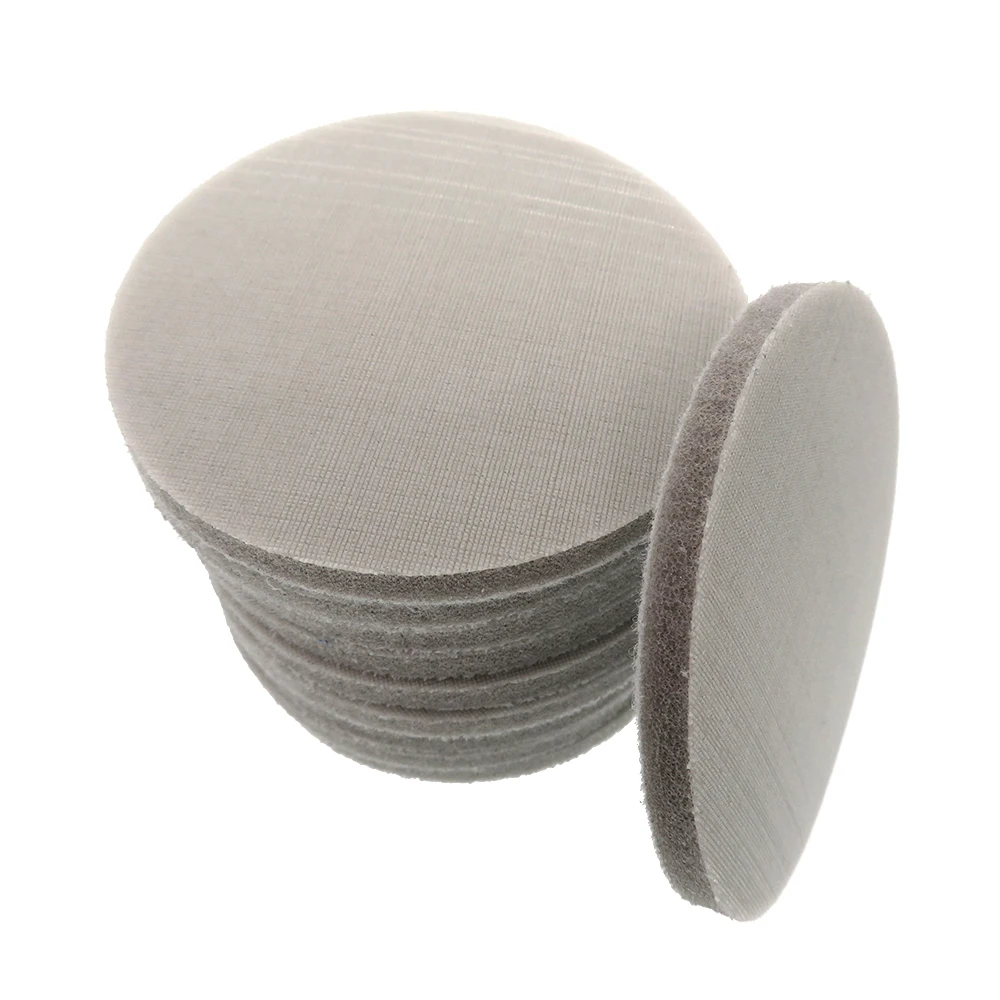 10 pezzi 2''3''4''5''6''Sponge disco abrasivo carta abrasiva ossido di alluminio gancio e anello 320-8000 grane per lucidatura e rettifica auto