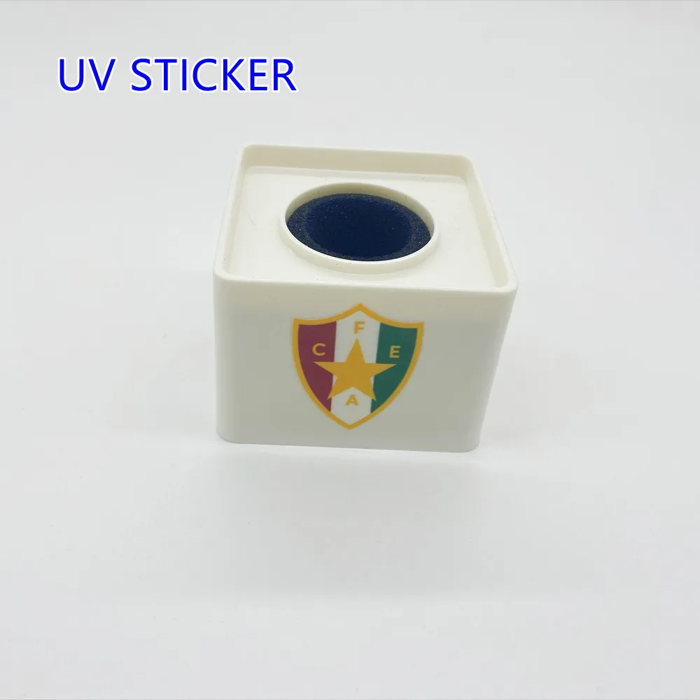 Customized ABS 40MM Hole Black/White Square-shaped Mic Microphone TV Interview Logo Flag Station DIY With Sponge - Image 3
