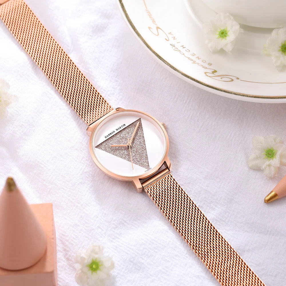 Original Design Women Watches Fashion Japan Quartz Movement Stainless Steel Rose Gold Waterproof Wrist watches relogio feminino