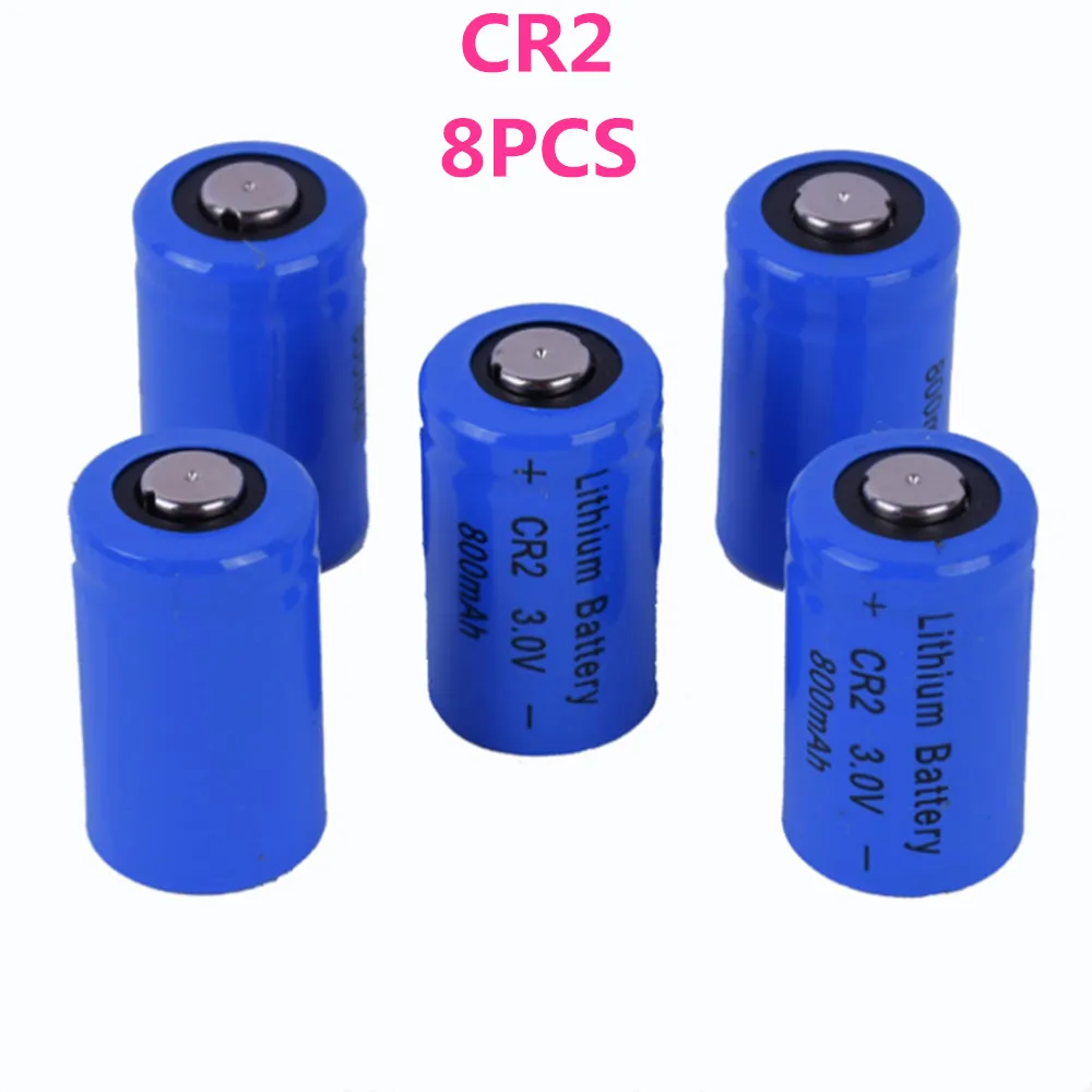 

8pcs/lot SHSEJA High quality 3V 800mAh CR2 lithium battery for GPS security system camera medical equipment lithium battery