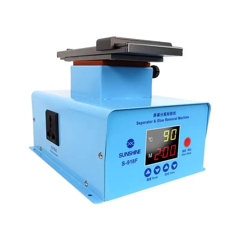 Sunshine S-918F Universal Inframe Separator For Edge LCD Screen separating oca cleaning remover machine 360degree Rotating Plate