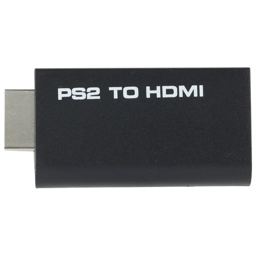 WVVMVV PS2 Ke HDMI-Adaptor Konverter Video Audio 480i/480P/576i/Full HD 1080P Wii Adaptor Konverter Yang Kompatibel dengan Wii