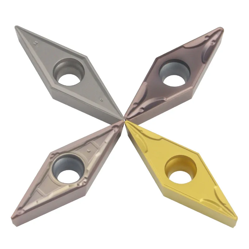 Carboneto de Inserção Vbmt160402 04 08 H01 Kt930s Kt60 Yz15tf Yz735 Único-face Carboneto Inserir Ferramenta de Torneamento Interno Cnc 10 Peças