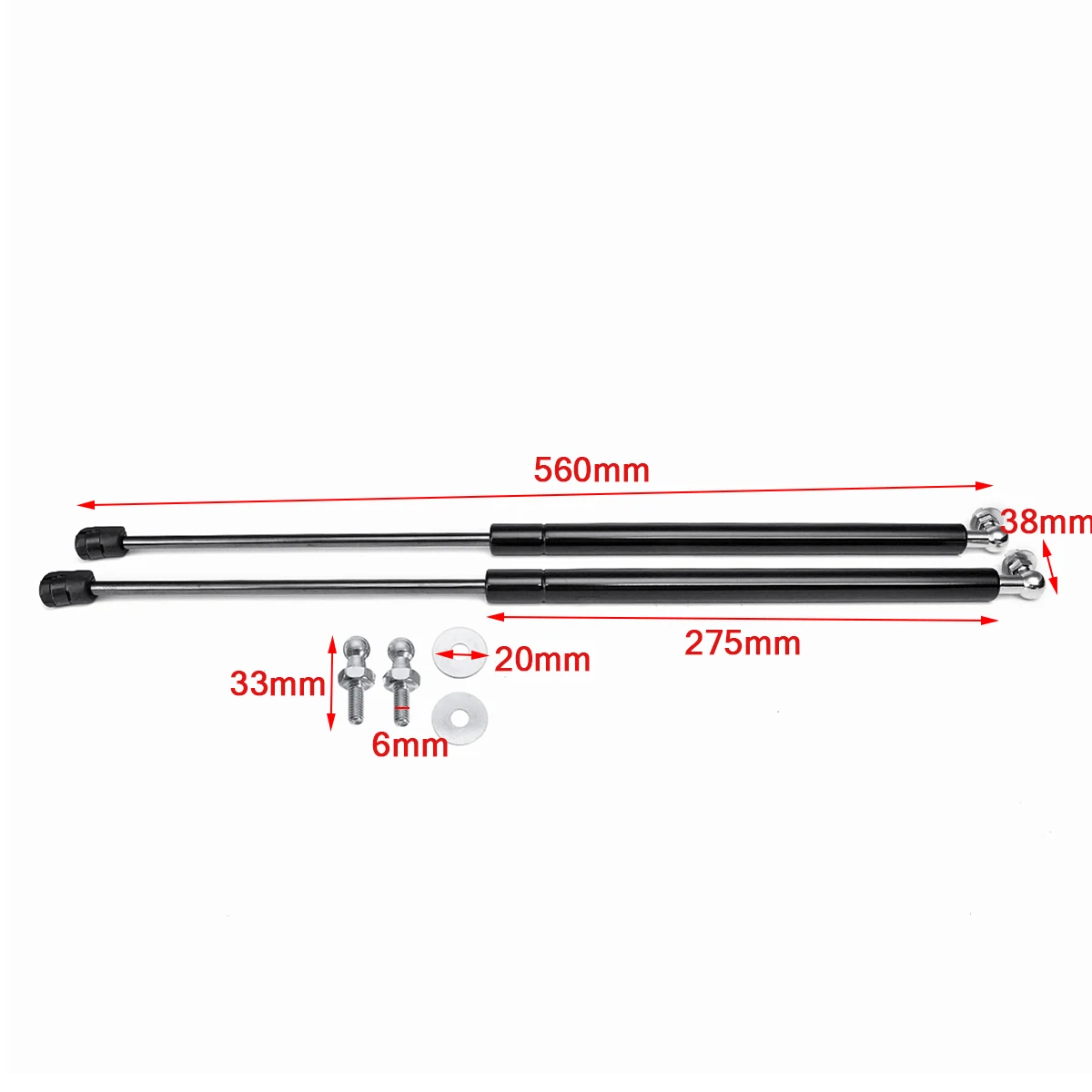 Capó de choque delantero de Gas para coche, barras de amortiguación, soporte de elevación para Skoda Octavia A7 MK3 2012- 2020, 2 piezas