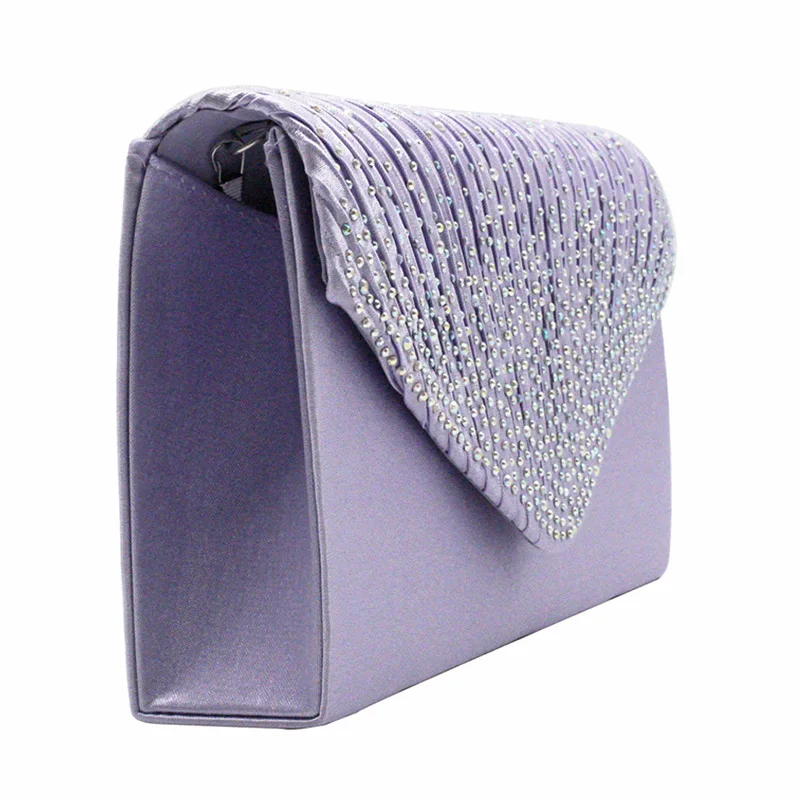 Women Evening Envelope Handbag Crossbody Shoulder Bag Chain for Mobile Phone Wedding Party Prom Bridal Lady Clutch
