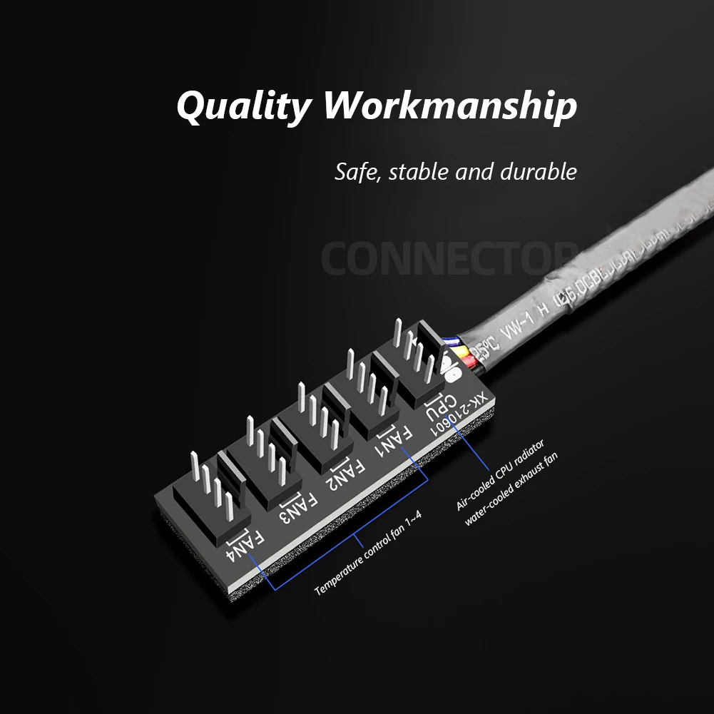 33,5 см от 1 до 5 4-контактный ШИМ-вентилятор, разделитель, адаптер, кулер ЦП, чехол для ПК, вентилятор охлаждения шасси, Удлинительный кабель питания